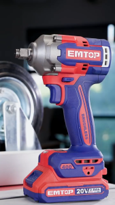EMTOP เครื่องยิงลูกบ๊อกซ์ แบตเตอรี่ ไร้สาย 20 โวลท์ [ 850 Nm ] รุ่น ECIWL2085 [ Brushless Motor Impact Wrench ]