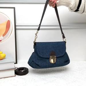 Fashion Denim Women Shoulder Bags Small Lady Axillary Bags Ladies Handbags Blue Cowboy Female Totes Wallet Bolsas