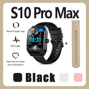 【Tali jam tangan gratis】HAU WEI Smartwatch S10 Pro Max 100% layar lengkap Asli 2.3 inci HD AMOLED Display IP68 Waterproof GPS NFC Dapat Mengubah Kertas Dinding Pengawasan Detak Jantung Pelacak Fitness Olahraga Pria Dan Wanita Pengawasan Tekanan Darah