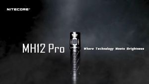 Nitecore MH12 PRO Flashlight 3300 Lumens - USB-C Charging 5300mAh Battery - 505 meters Beam Distance
