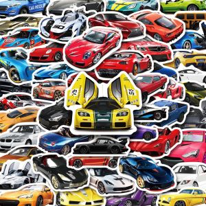 50pcs Cool Car Sticker Racing Car Sticker and Decals for Kids Phone Case Guitar Scooter Laptop Kettle Decoration Stickers