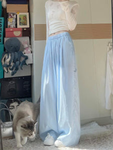 Nougat Pastry Pants Summer Thin Womens Plus Size Fat Sister mm High Waist Loose Slimming Lazy Sense Casual Yamamoto Loose Pants