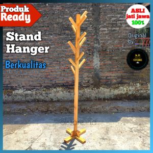 gantungan topi kayu jati Jawa toko gantungan tas aksesoris