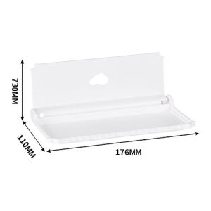 Folding Wall Mounted Shelf Punch-Free Foldable Storage Rack Punch-Free Toilet Shelf Bathroom Toiletries Organization Holders