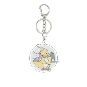 Bandai | Móc Khóa Acrylic Anime Pokemon Tyranitar Salamence Aggron Garchomp Hydreigon Cặp Đôi Dễ Thương Mặt Dây Treo Túi Xinh Xắn Dành Cho Fan
