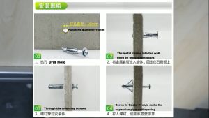[LIULIU MEI]เครื่องมือ Heavy Duty Wall Anchor Metal Setting Tool ที่มีคุณภาพสูง ใช้สำหรับติดตั้งhollow wall anchor ปืนตุ๊กแกแบบกลวง