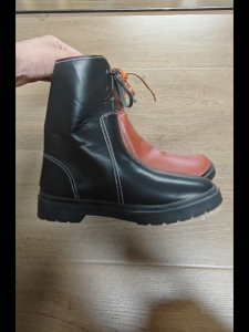 Falimottype)Size 35-40 Womens Casual Flat Boots Fashion Thick Soled Mid Top Boots Retro School Student Shoes