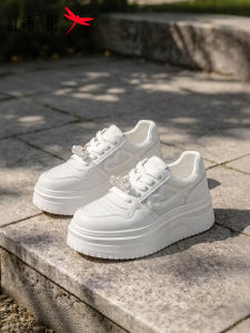 Reddragonfly | Thick-soled Mesh Lace-up Platform Casual Shoe