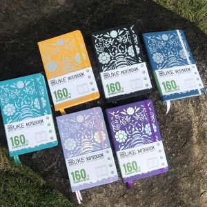 BUKE Dotted Journal Pocket Travel Size Dot Grid Notebook 160gsm Bamboo Thick White Paper 112 Pages 5x5 mm DOT-GRID