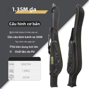 URADE | Túi Đựng Cây Đào Cá Vỏ Cứng Dung Lượng Lớn