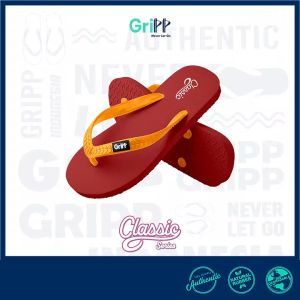 GriPP - Classic Red Orange Sandal Jepit
