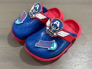 รองเท้าเด็ก รองเท้าหัวโต ลาย กัปตันอเมริกา Spiderman - รูปแบบหัวโต สะอาดเด็ก รูปลักษณ์ Spiderman