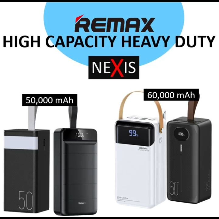 50000 Mah 60000 80000 Mah Remax Fast Charging Powerbank Powerbank ...