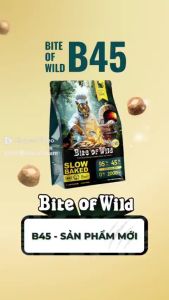 tổng hợp thức ăn hạt Bite of wild P42 + K42 + B45 + F42 có topping dành cho mèo - T3 PETS SHOP
