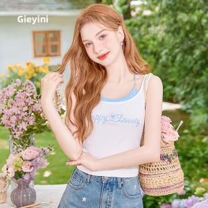 HEYINI | Áo Knit Dây Đai Nhiều Lớp