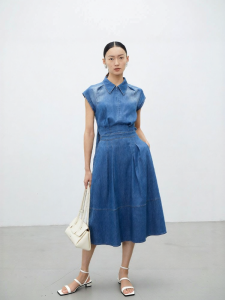 Eastern Light | Skinny Tencel Jeans Dress