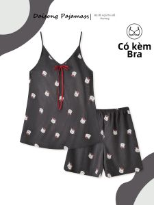 DAISONG | Cloud Cotton Strap Short Pants Pajama Set