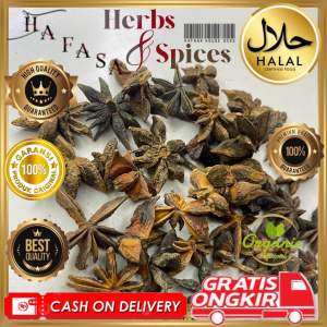 Kembang lawang 250gr / star anise / bunga lawang / pekak / bumbu rempah HAFASA