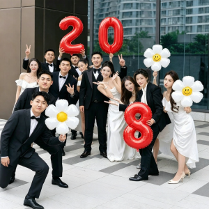 ZLVOEY | Wedding Date Number Balloons For Wedding Decoration