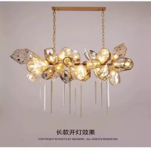 Nordic Minimalist Living Room Chandelier Designer Artistic Creative Unique Crystal Restaurant Post-Modern Accessible Luxury Chandelier