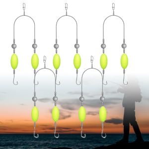 Bộ Lưỡi Câu Câu Cá Đôi Ngược Chiều 5/10 Chiếc Câu Cá Chép Châu Âu Tránh Được Cỏ Dại Đá Và Bùn Hợp Kim Thép
