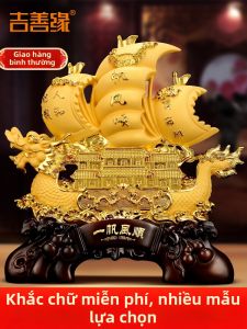 Ji Shanyuan | Prosperity Attracting Dragon Boat Decor