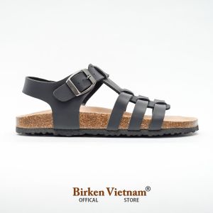 Sandal Đế Trấu BIOLINE Official Quai Da Pu Chiến Binh Lót Pu Kem Chống Nước - Mã PUK12