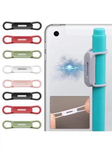 2/6PC Colour Magnetic Pen Holder Office Whiteboard Adhesive Pencil Hooks Adjustable Silicone Magnet Marker Holders