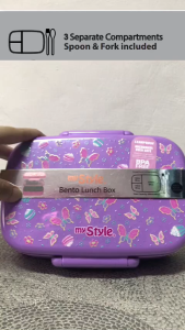 My Style TM 1507 A Bento Lunch Box with Spoon & Fork for Junior Girls