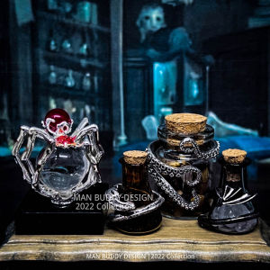 Bình Hoa Thủy Tinh Hình Rắn Harry Potter Miniature House Doll Decorations Ob11 Small Cloth Doll Trang Trí Bàn Phong Cách Cổ Điển