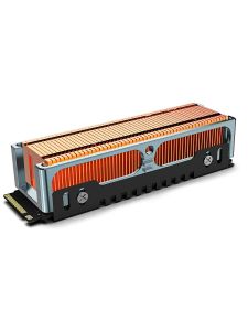 JEYI M.2 2280 SSD High Performance Heatsink Copper Fins with Aluminum Frame Passive Heat Sinks - 50pcs Fins Cold - 401 W/mk