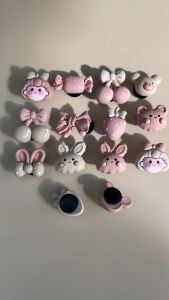 [HCM][GIẢM THÊM 10%] Set 14 Jibbitz Sticker Charm 3D chủ đề Vintage DIY nhựa cứng gắn Dép Crocs Cross Dép Sục Cá Sấu - MayTo