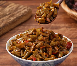 Bottled sour beans instant appetizer Pickled vegetables 218g436g     酸豆角