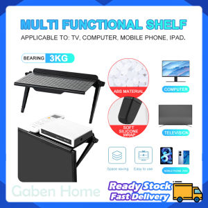Screen Top Shelf Adjustable WiFi Router TV Boxes Rack Computer Monitor Desktop Stand Multi-Function Storage Shelf Holder Home Office Bracket Organizer