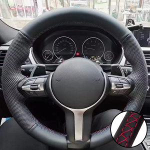 Vỏ Bọc Vô Lăng Da Microfiber Đục Lỗ May Tay Dành Cho BMW M Sport F30 F31 F34 F10 F11 F07 X3 F25 F32 F33 - Phù Hợp Phổ Thông
