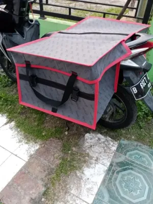 KERANJANG MOTOR/TAS MOTOR KANDEK/TAS OBROK/TAS KURIR BAHAN GONI TEBAL