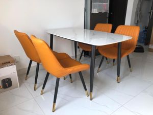 Bàn ăn chân Côn LACASA. Nhập khẩu cao cấp hiện đại. Căn hộ chung cư nhà phố