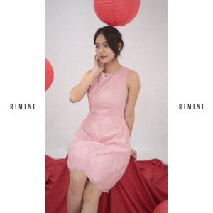 RIMINI - Dress Cewe Gaun Valentine Pastel Katun Premium S-XL- Kaili Dress 522213