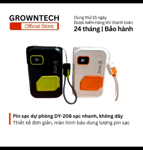 Sạc dự phòng DEIOG DY 208 20000mAh không dây 22.5W chính hãng sạc nhanh đa năng đa cổng sạc