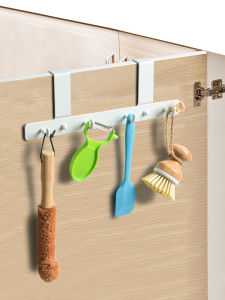 Iron Kitchen Cabinet Door Interior Storage Hooks Back-type for Spatulas Shovels Laundry Drying Clothes