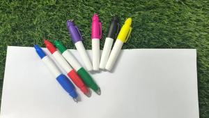 10 Pcs Mini Permanent Markers Golf Ball Liner Marker Quick Drying Fine Point Ink Pens for School Office Outdoor Activities