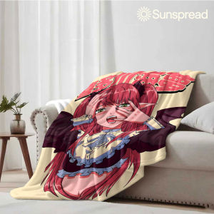 Beast Kingdom | Anime Succubus Girl Soft Warm Flannel Blanket Lightweight Cozy Christmas Halloween Home Decor Room