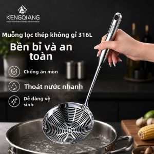RONGCHUAN | Muôi Lọc Inox 316L Đạt Tiêu Chuẩn Thực Phẩm