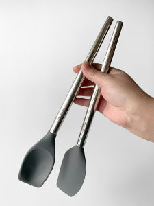 Food Grade Silicone Long Handle Cake Spatula