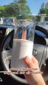 Blu Scents Secreto Ultrasonic Aroma Diffuser - Portable Essential Oil Diffuser for Car & Office