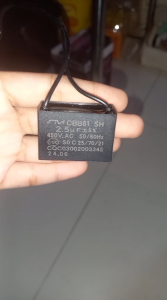 kapasitor kotak kipas angin 2uf 45 VAC-K1