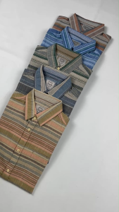 POLICE Kemeja Salur Printing Regular Fit Pria