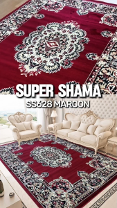 SUPER SHAMA Karpet Lantai 190x260 SS628 - MAROON