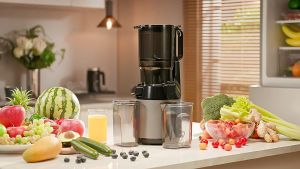 BioloMix BPA Free Cold Press Juicerwith 130mm Feed ChuteFit Whole Fruits & Vegetables