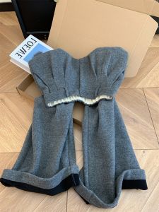 LTST | Retro American Light Grey Patchwork Flannel Suit Trousers